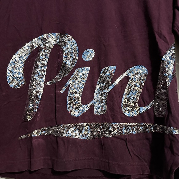 PINK long sleeve sequin shirt.👚 - Picture 2 of 6